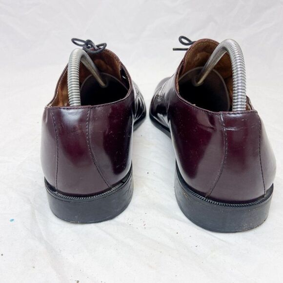 Bostonian Mens Classics Akron 20398 Burgundy Leather Oxford Dress Shoes Sz 10 M main image 4